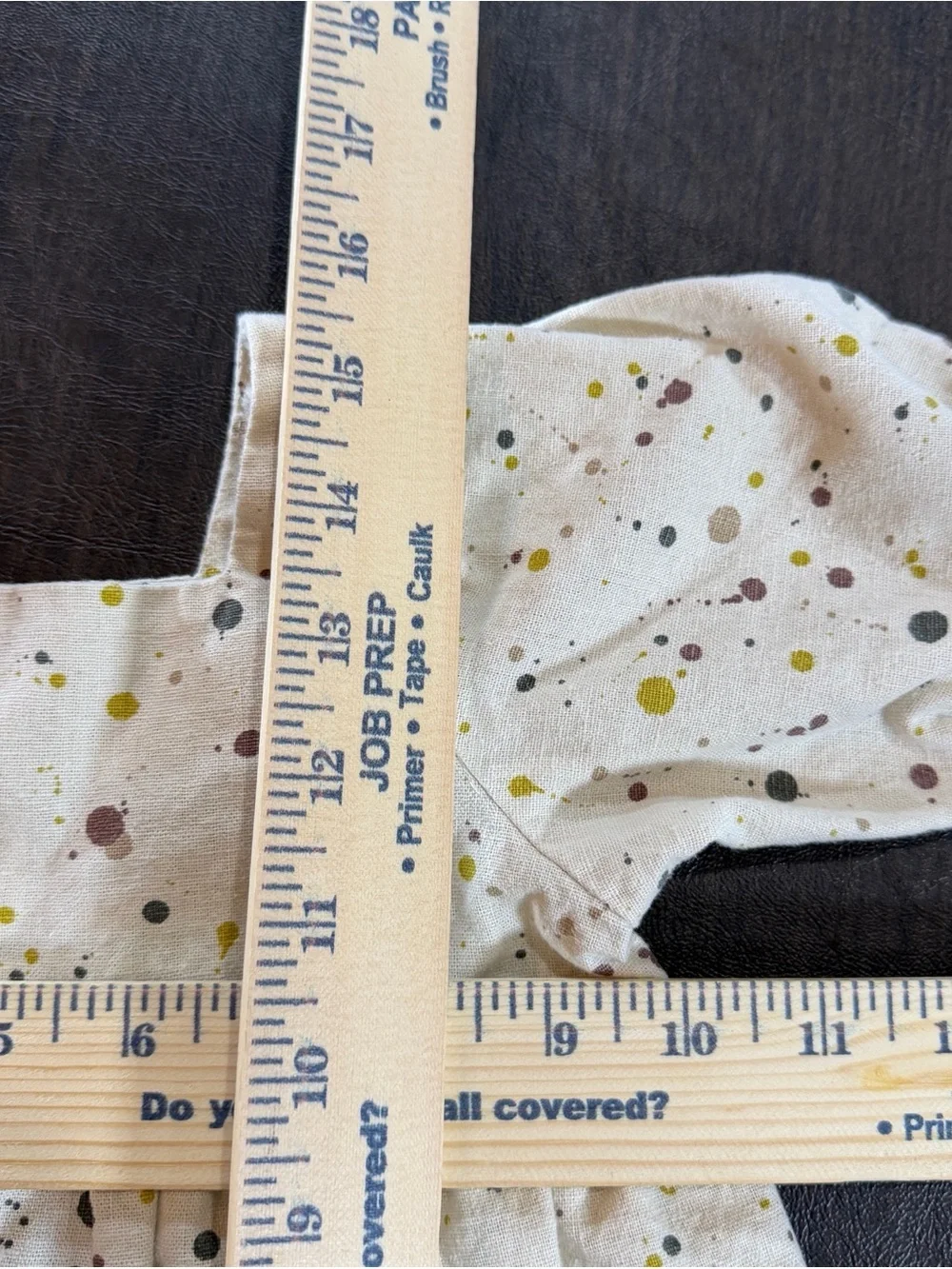 Rylee and Cru Greta Babydoll Dress with Multi-Color Paint Dot Print Sz 12-18M